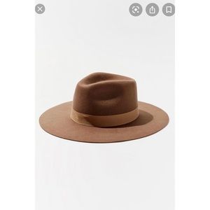 •NEW• UO Flat Brim Felt Fedora